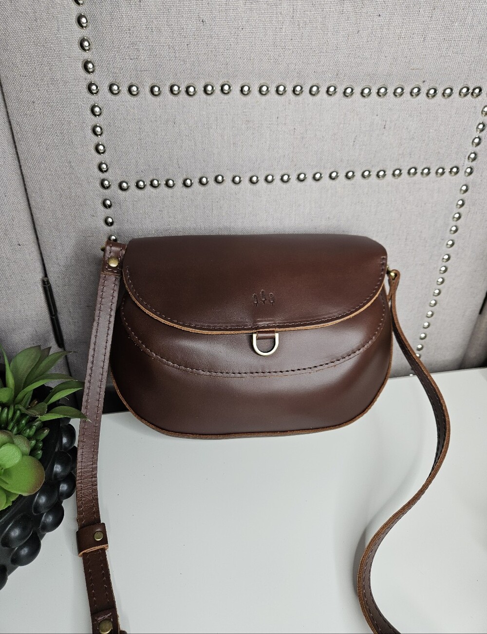 Portland Leather Goods Large Monaco Chocolate Brown